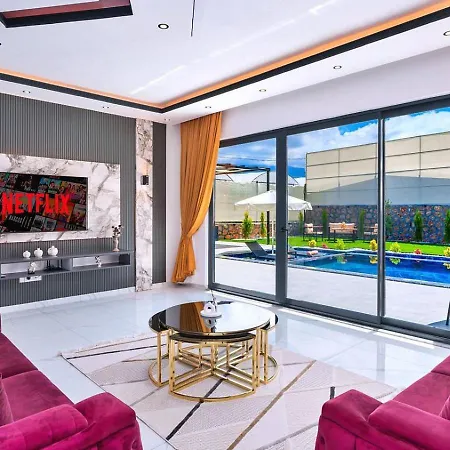 Cavdir 2 Bedroom Secluded With Private Pool Hot Tub 卡尔坎